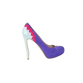 Nicholas Kirkwood-Suede heels-Purple
