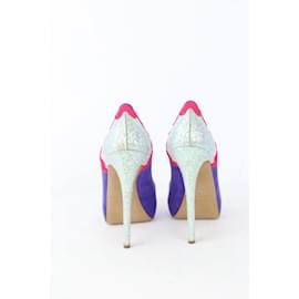 Nicholas Kirkwood-Suede heels-Purple