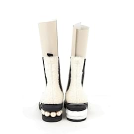 Nicholas Kirkwood-Boots blanc-Blanc
