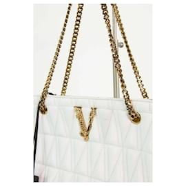 Versace-Leather handbags-White
