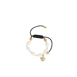 Versace Pulseiras de couro Branco