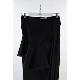 Jacquemus-La Bomba long skirt black-Black