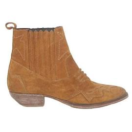 Roseanna-Suede boots-Camel