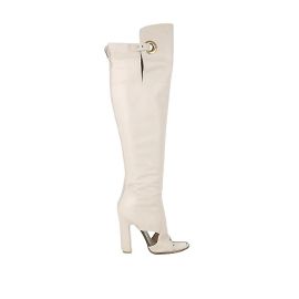 Salvatore Ferragamo Botas de cuero Beige