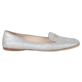 Prada glitter deals ballerina flats