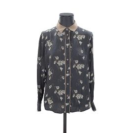 Loro Piana Seidenhemd Schwarz