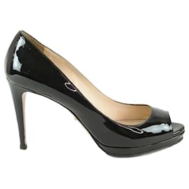 Prada-Heel in their patent leather pouches-Black