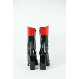 Alexander Mcqueen-Leather boots-Black