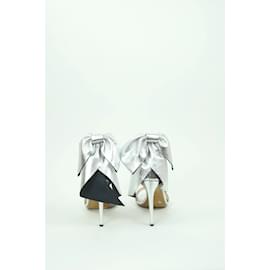 Alexandre Vauthier-Leather Heels-Silvery