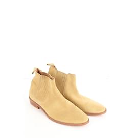 Sandro-Suede boots-Camel