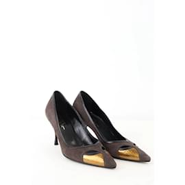 Michel Vivien-Leather Heels-Brown