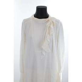 Chloé-Vestido de seda-Blanco
