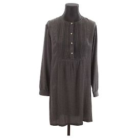 Apc Seidenkleid Braun