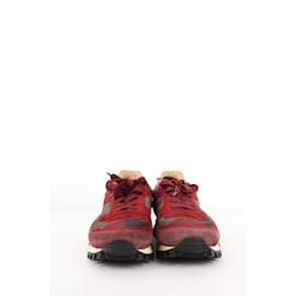 Valentino-zapatillas de gamuza-Burdeos