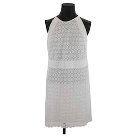 Chloé-Kleid mit Spitze-Weiß