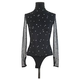 Thierry Mugler Schwarzes Top Schwarz