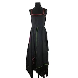 Lanvin-Vestito di lino-Nero