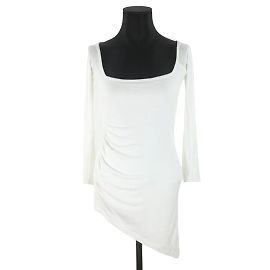 Autre Marque Vestido Lama Jouni Blanco de Algodón M Blanco