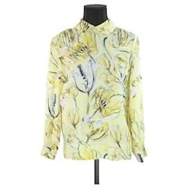 Miu Miu-Blusa de seda-Amarillo