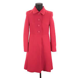 Miu Miu-Manteau en laine-Rouge