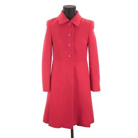 Miu Miu Wollmantel Rot