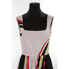 Prada-vestido de algodón-Multicolor