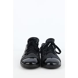 Chanel-Leather sneakers-Navy blue