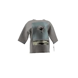 Dior-Woll-Sweatshirt-Grau