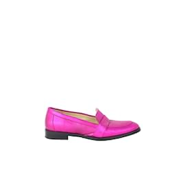 Autre Marque-Leather loafers-Pink