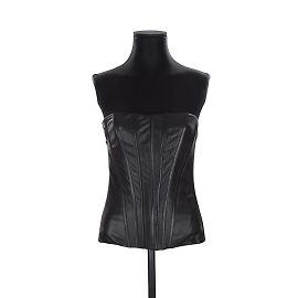 Faith Connexion Leather corset Black