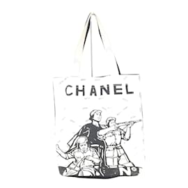 Chanel-White tote bag-White