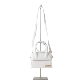 Jacquemus-Leather shoulder bag-White