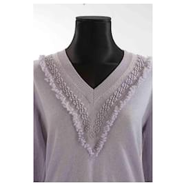 Barrie-Wool sweater-Purple