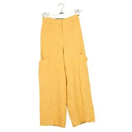 Jacquemus Calça larga amarela La Collectionneuse Amarelo