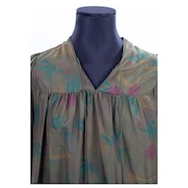 Zadig & Voltaire-Silk dress-Khaki
