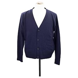 Ami-Wool jacket-Navy blue