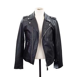 Schott Leather coat Black