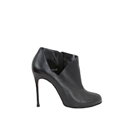 Christian Louboutin-Leather Heels-Black