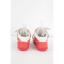 Louis Vuitton-Sapatilhas de couro-Vermelho