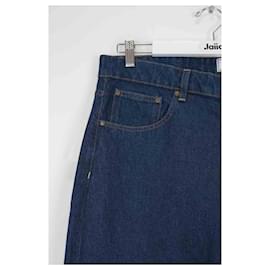 Ami-Jeans dritti in cotone-Blu