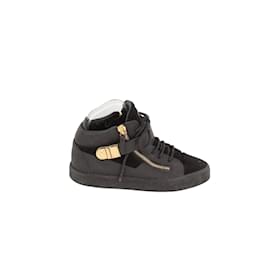 Giuseppe Zanotti-Leather sneakers-Black