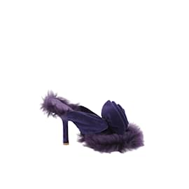 Burberry-Leather Heels-Purple
