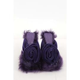 Burberry-Leather Heels-Purple
