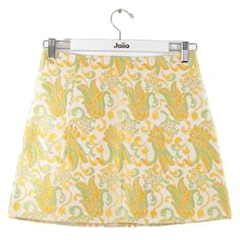 Prada-Mini jupe en coton-Multicolore