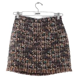 Dolce & Gabbana-wrap wool skirt-Brown
