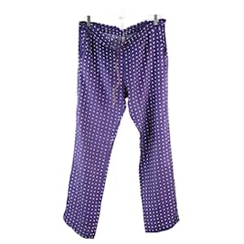 La Prestic Ouiston-Pantalones de seda-Púrpura