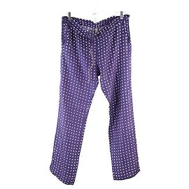 La Prestic Ouiston Calça de seda Roxo