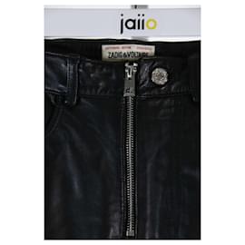 Zadig & Voltaire-Fall Winter Pants 2020 in leather-Black