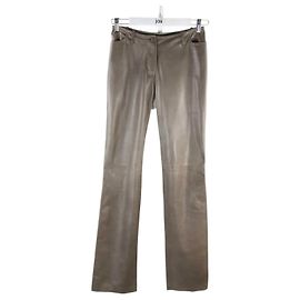 Plein Sud Leather pants Green