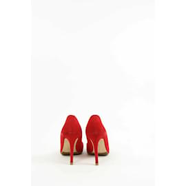 Rupert Sanderson-Suede pumps-Red